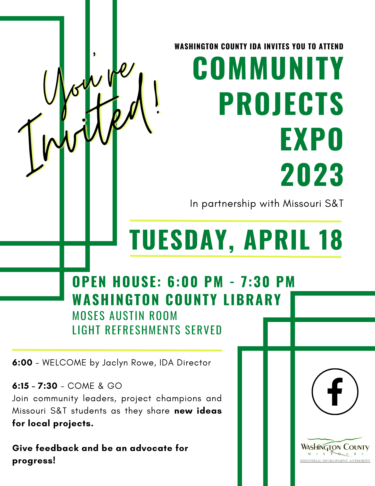 Community Projects Expo 2023 flyer