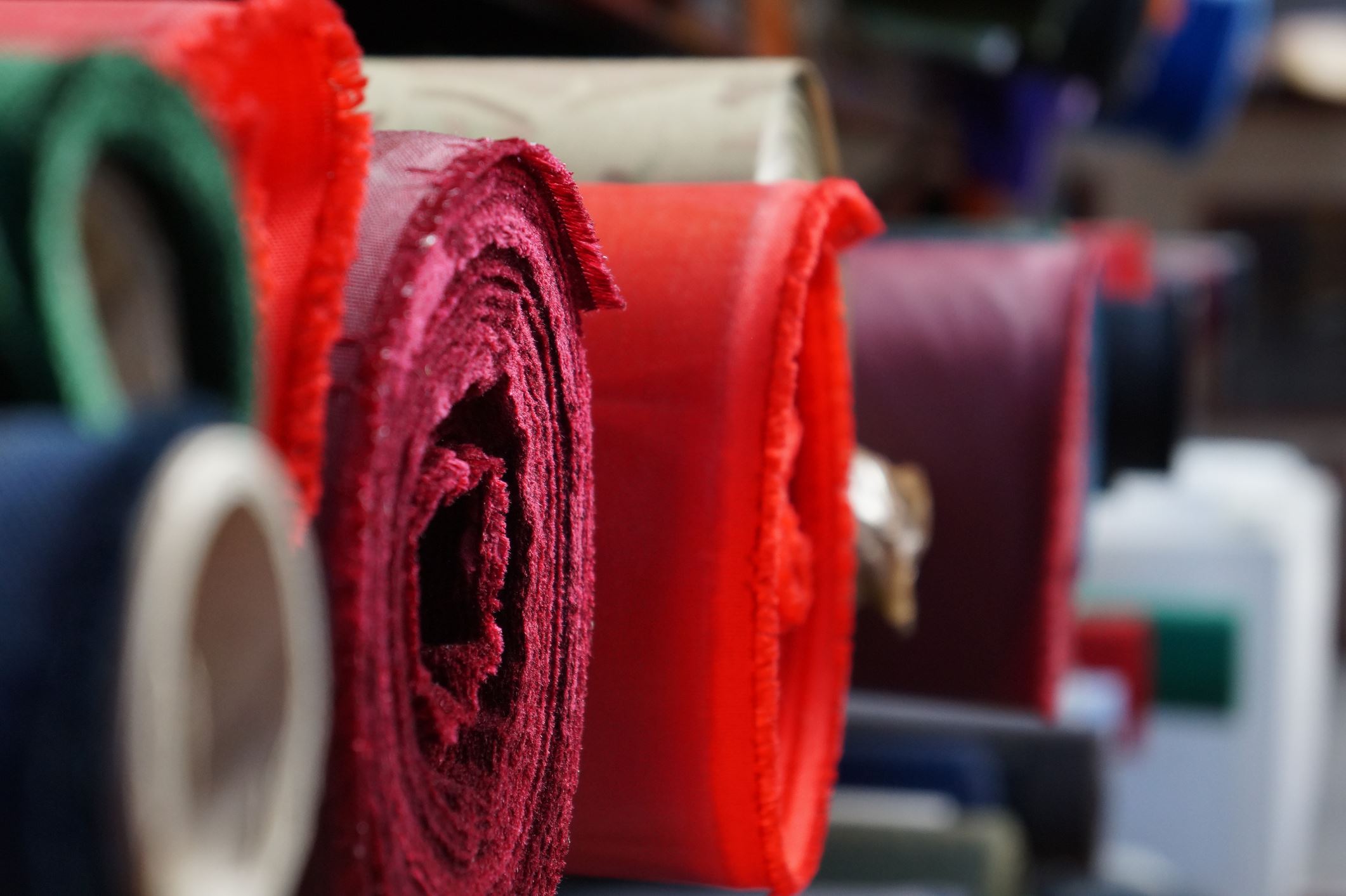 Photo of Fabric rolled up
